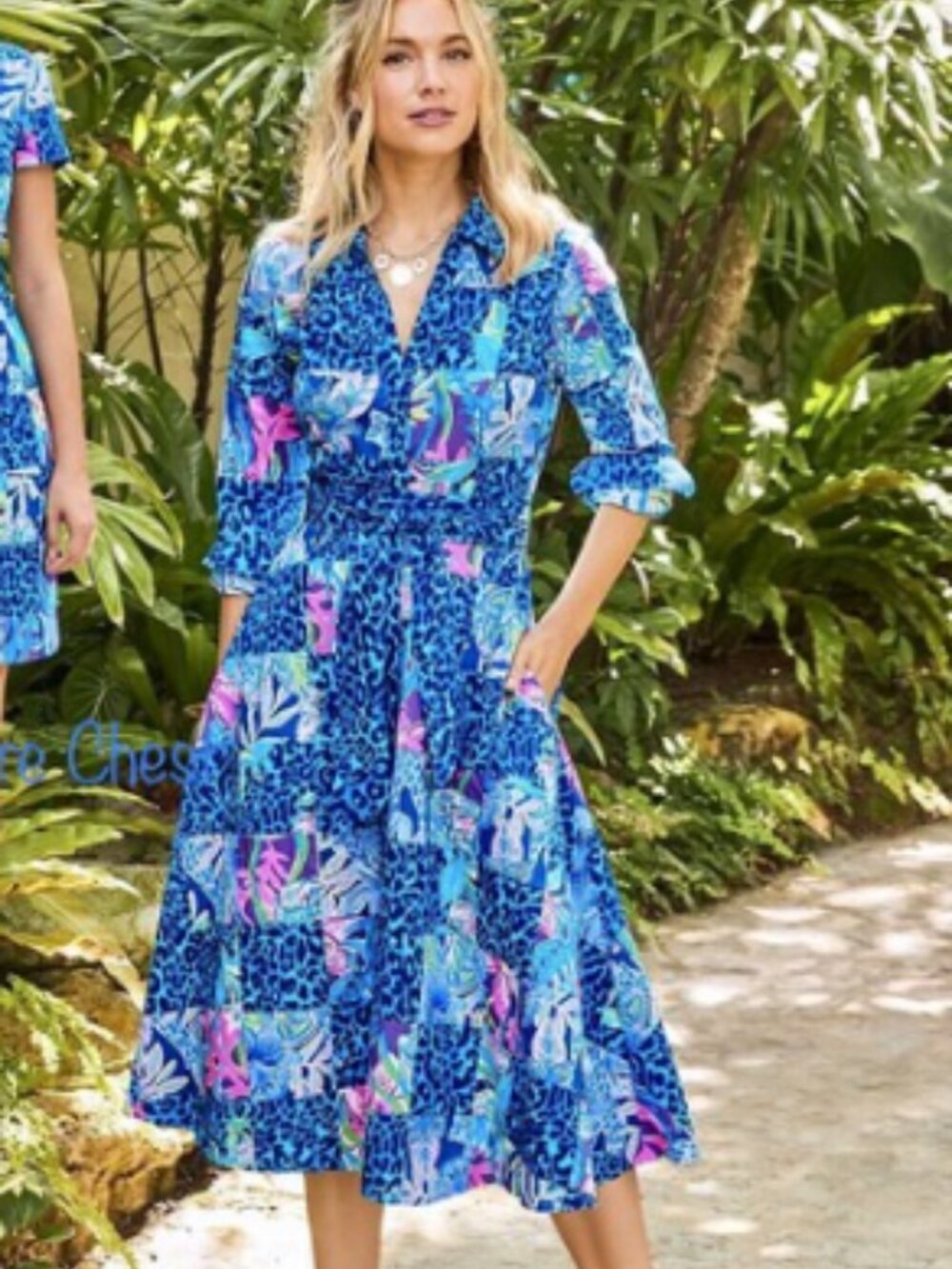 Lilly Pulitzer Multi-Color Tropical Print Shirt Dress NWT
